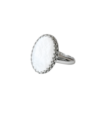Mother of Pearl Ring - Sterling Silver