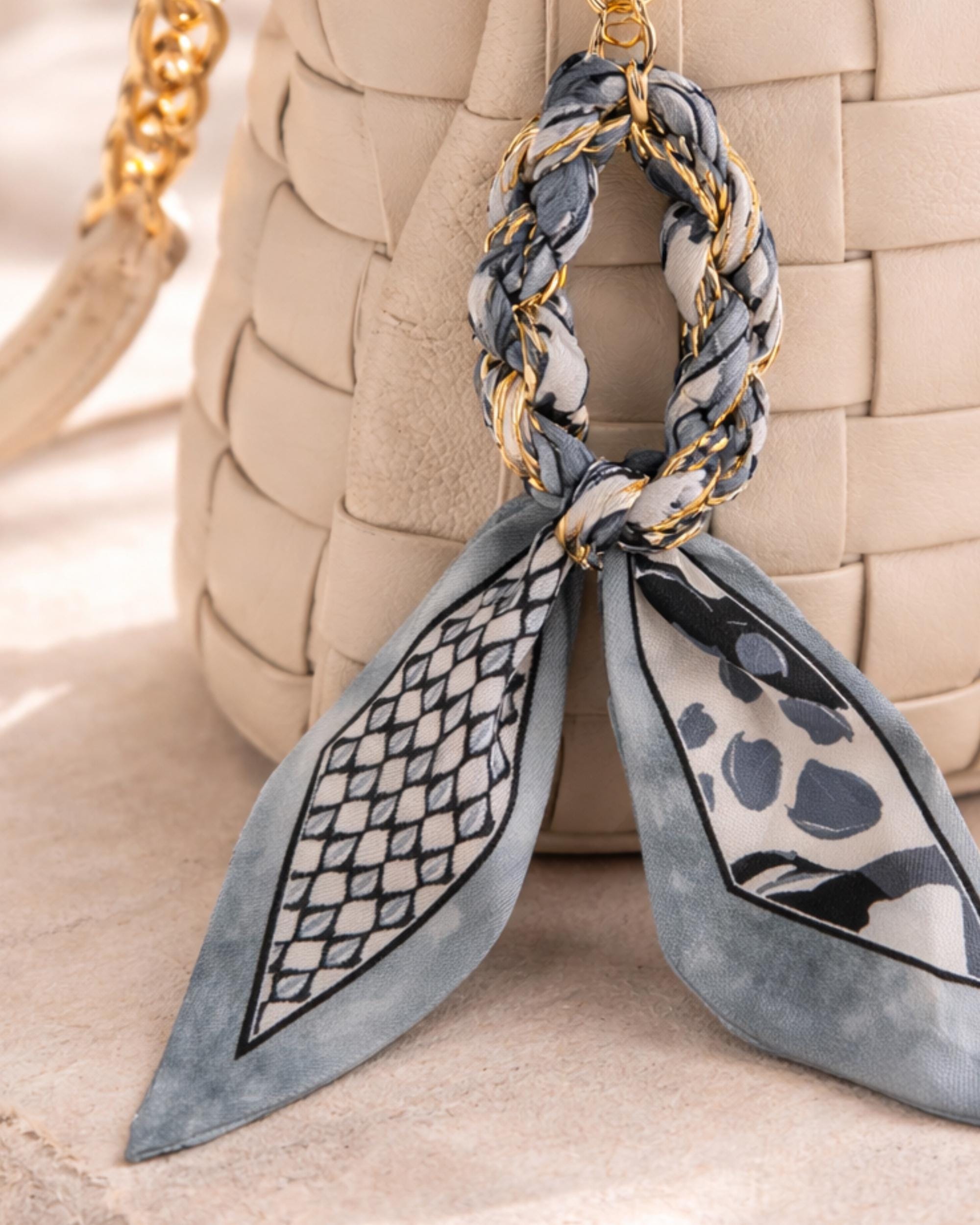 Something Blue Bag Charm Bridal Party Gift Purse Handbag Attachment Designer Style Wedding Accessory