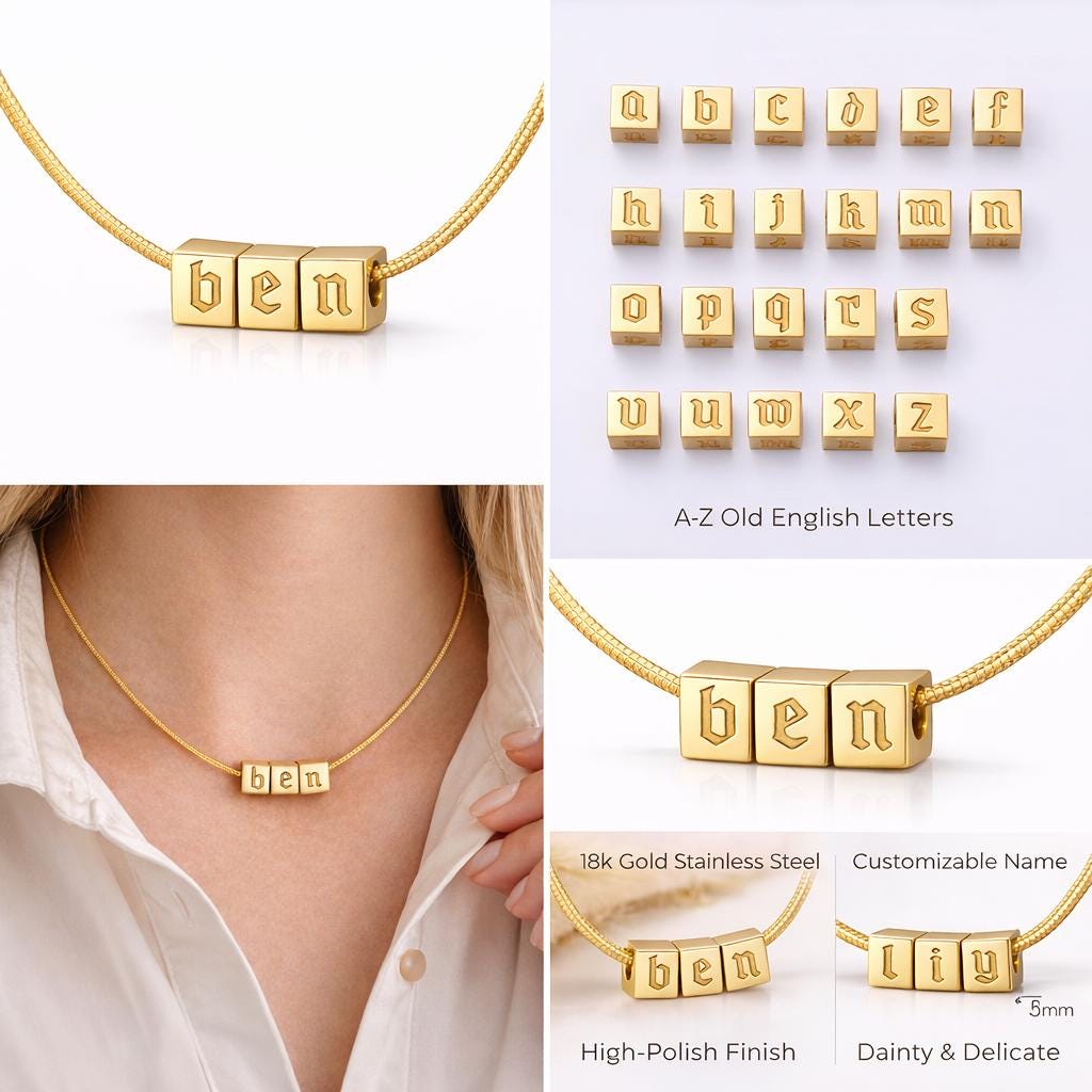 Edgy Boy Mom Name Necklace, Gothic Font Personalized Jewelry, Custom Kids Name Necklace, Alt Mom Gift, Grunge Style Jewelry