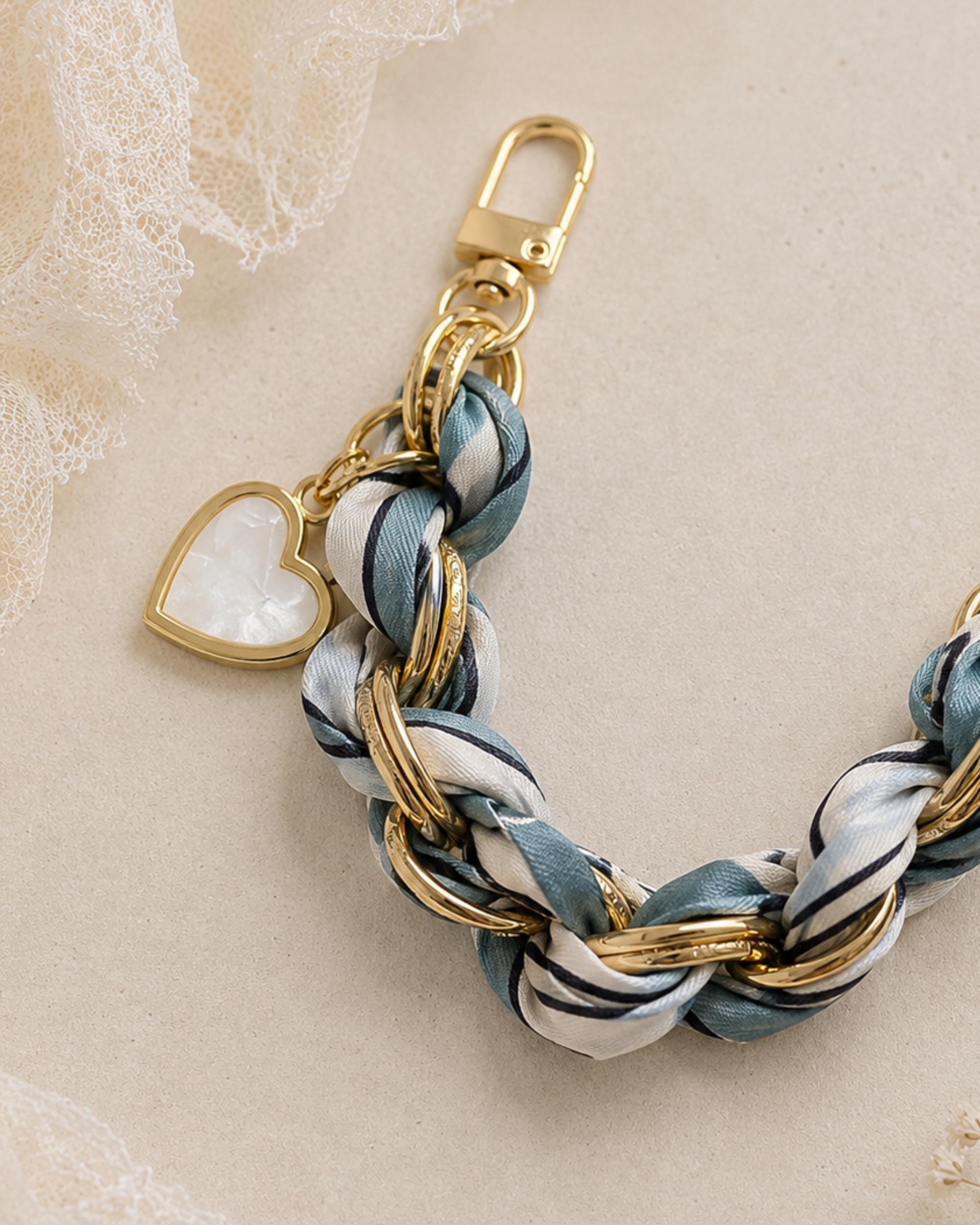 Something Blue Bag Charm Bridal Party Gift Purse Handbag Attachment Designer Style Wedding Accessory