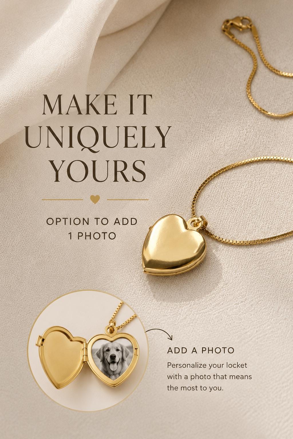Custom Heart Locket Necklace Anniversary Gift for Girlfriend Personalized Photo Necklace Romantic Gold Jewelry