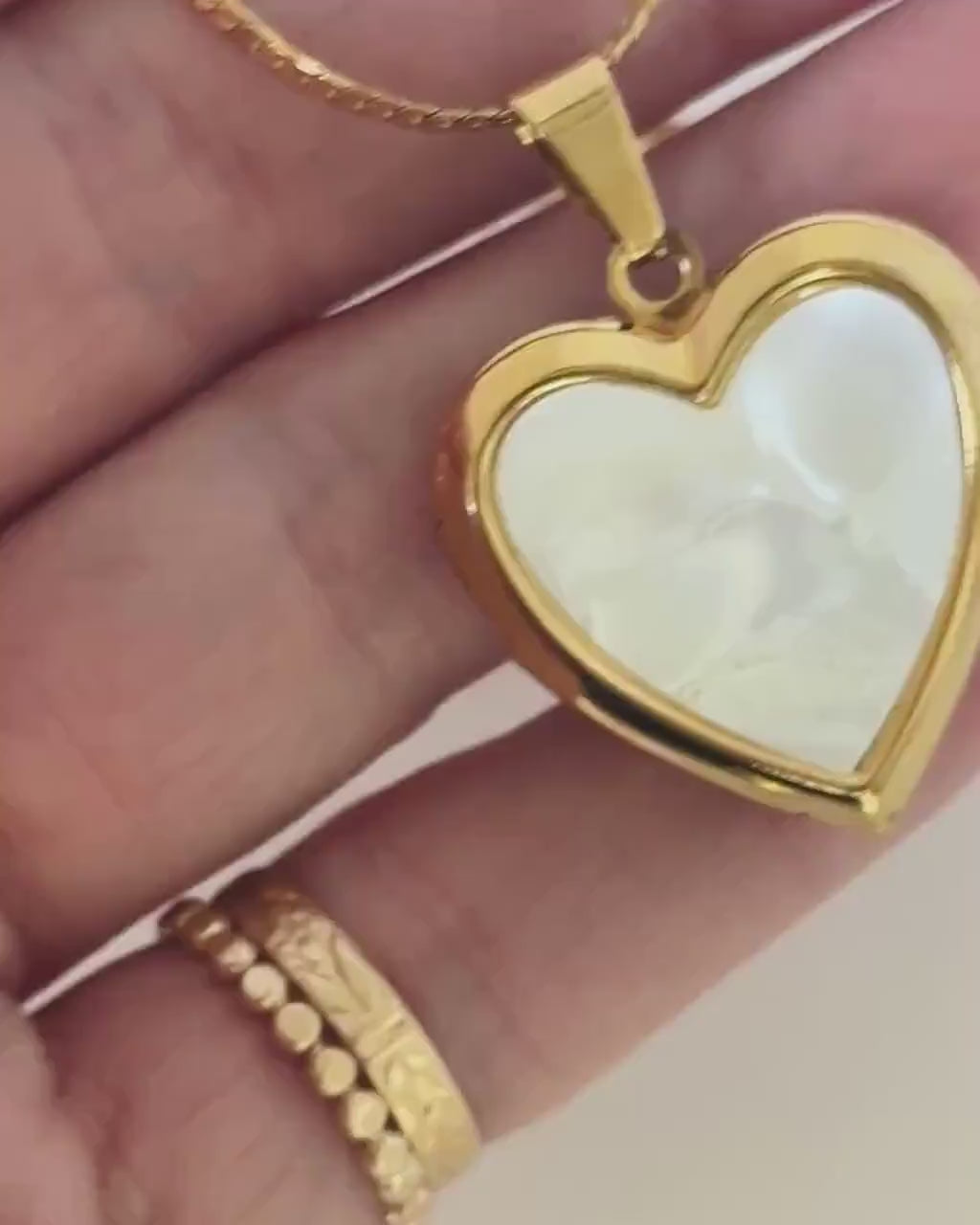 Custom Photo Locket Pearl Heart Memorial Necklace Picture Inside Personalized Jewelry Remembrance Gift Sympathy Bereavement Memory Keepsake