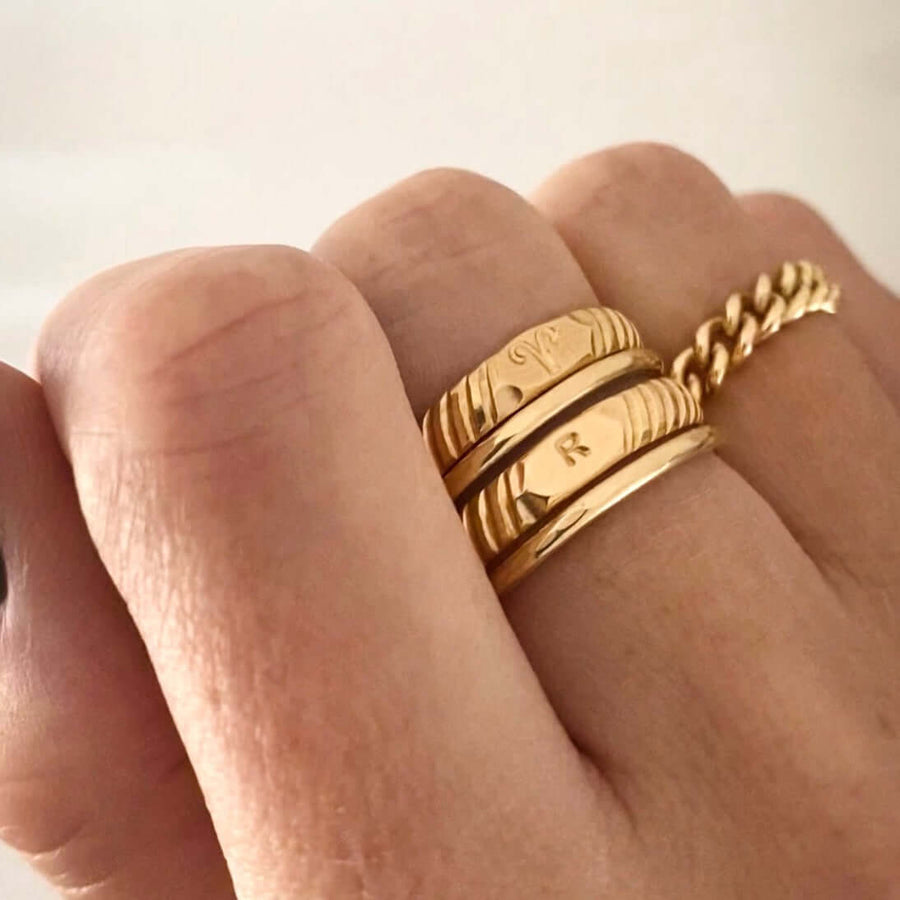 Initial Signet Ring