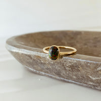 Darkside Black Opal Ring