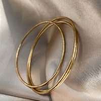 Hammered Gold Bangles