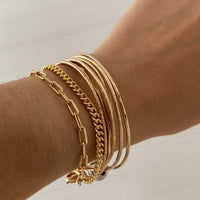 Hammered Gold Bangles