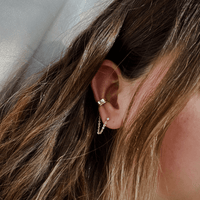 Wide band ear cuff