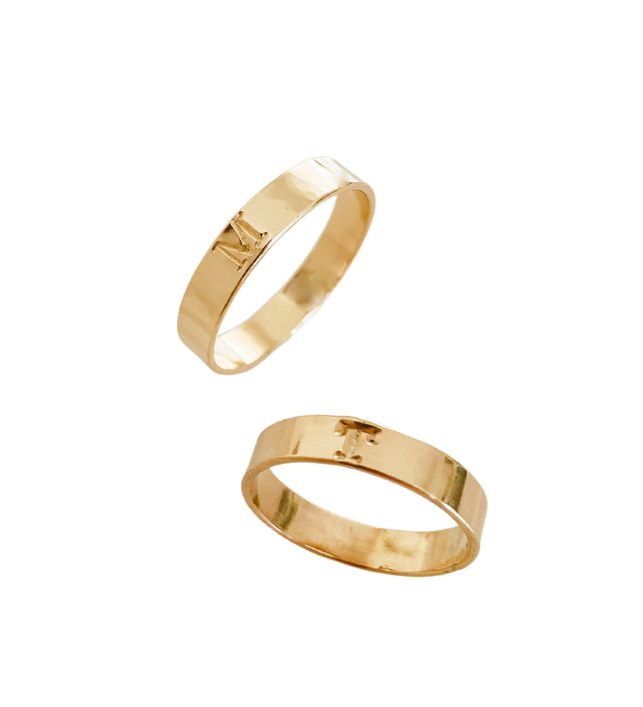 Typewriter Initial Ring